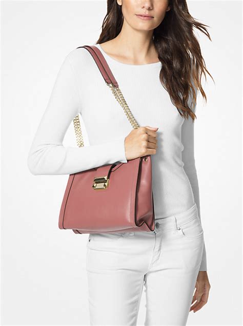 michael michael kors whitney small leather shoulder bag|Michael Kors whitney tote.